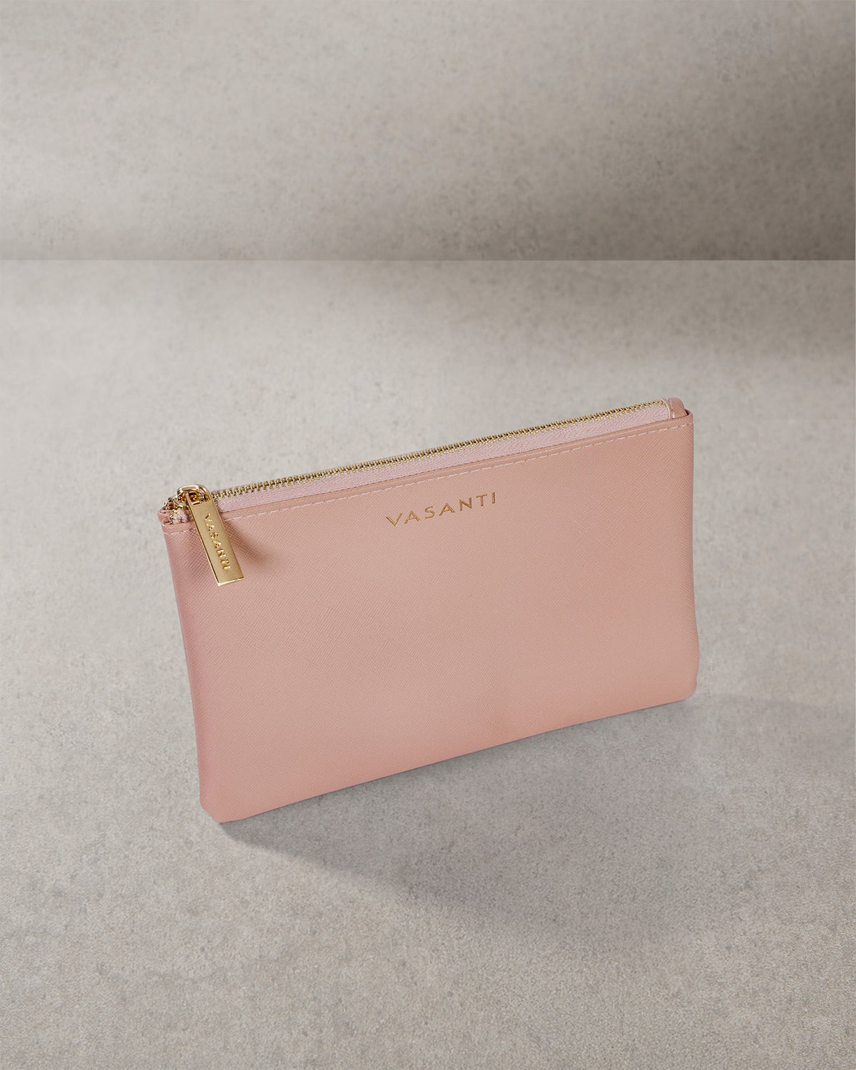 Pochette de voyage rose poudré